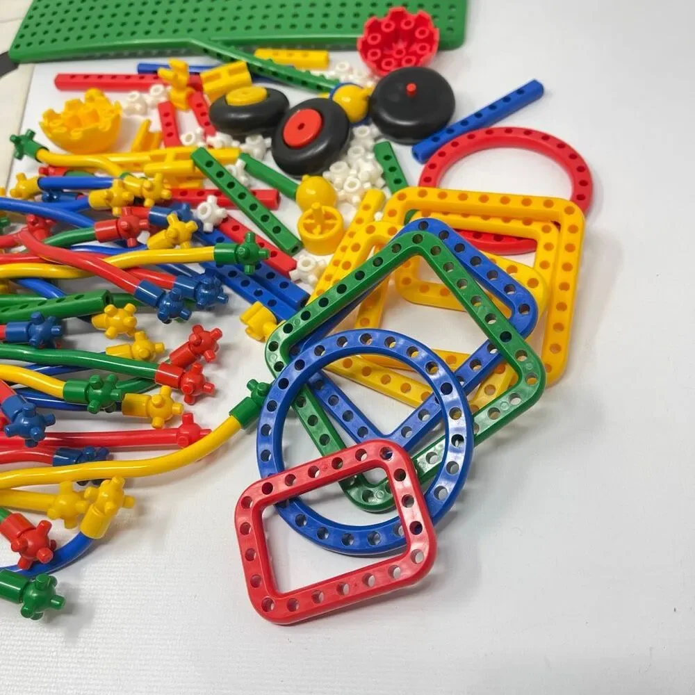 Bendits Bendables Construction Building Creative Toy 90 Pieces Vintage